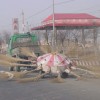 Straßen putzen in China
