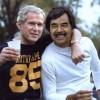 Bush mit dem Sadam auf der Party