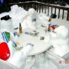 Schneemänner spielen Poker